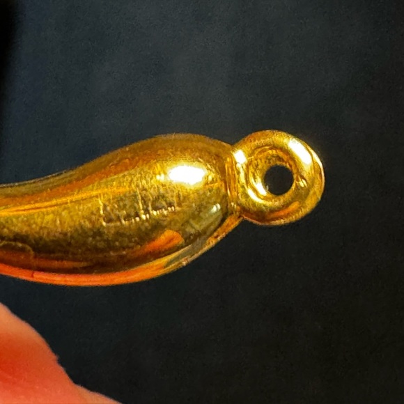 Vintage 14k yellow gold Cornicello pendant - Picture 3 of 3